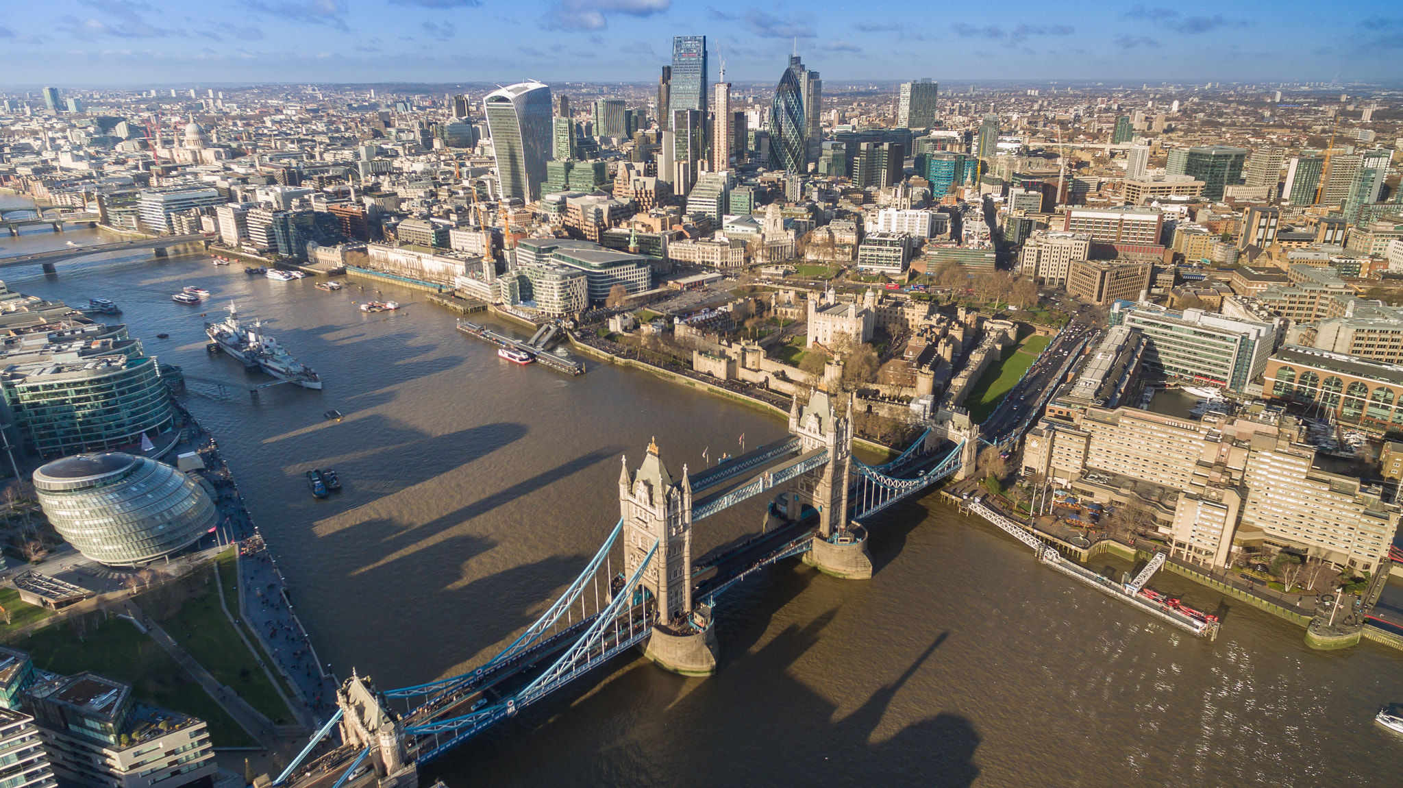 Tower Bridge, the River Thames and the City of London skyline